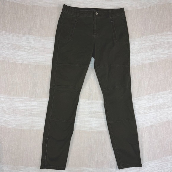 Banana Republic Pants - Banana Republic High Waist Women's Skinny Ankle Zip Pants Sz 10 Utility Green